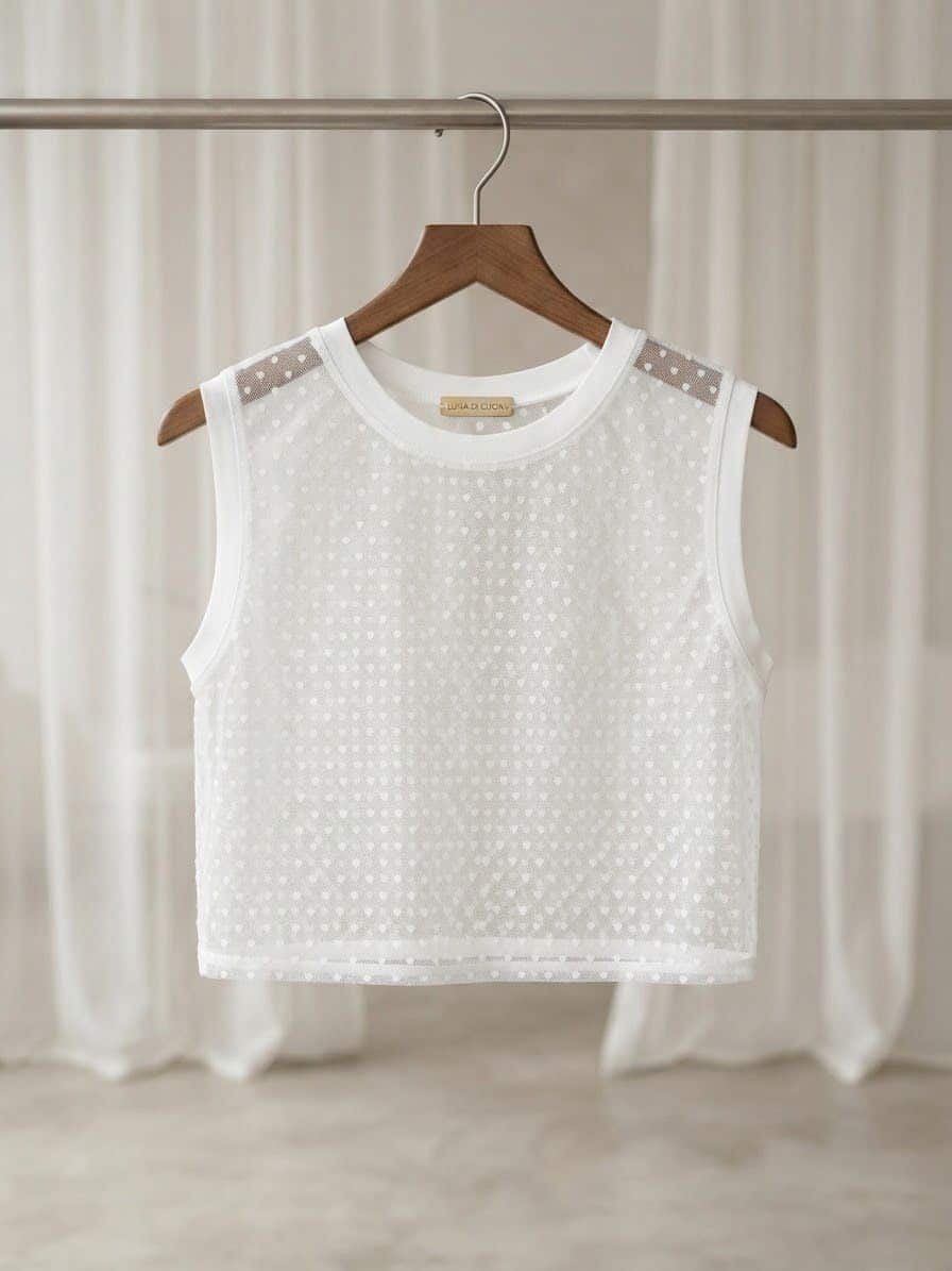 Musculosa Boxy Fit Microtul Plumetí – Sin Género - Imagen 8